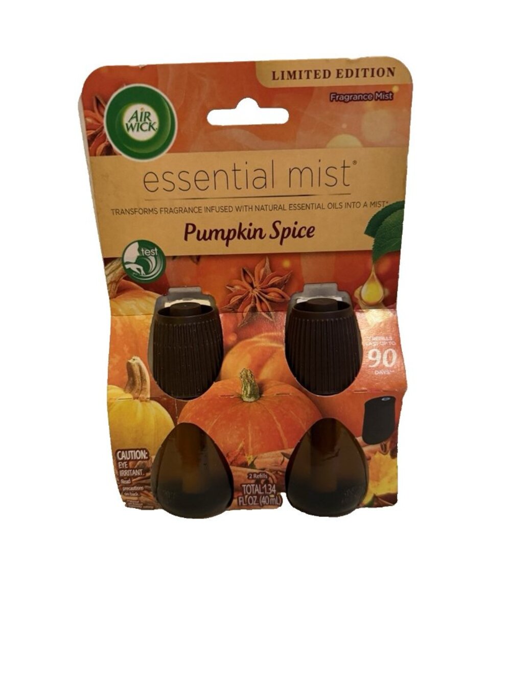 Air Wick Essential Mist Oils Diffuser Air Freshener Refills Pumpkin Spice